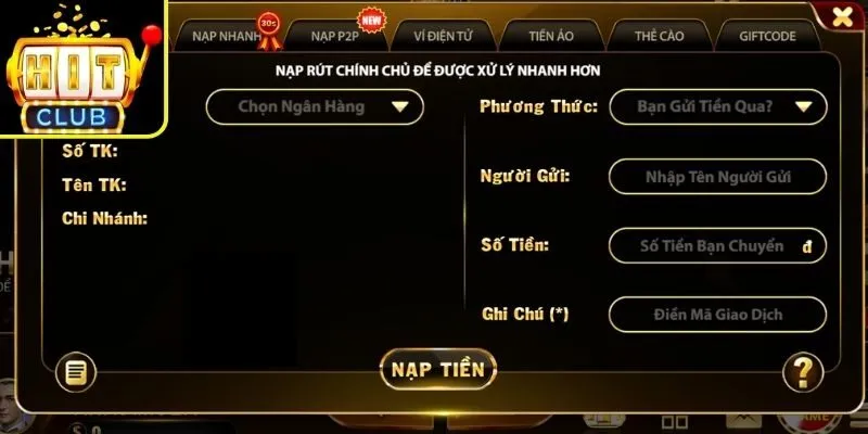 Qua chuyển khoản ngân hàng